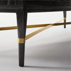 Connoisseur 8-Drawer Black Oak Wood Dresser Model 1006 -Cb2 ConnoisseurWideDresserAV2SSS21