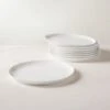 Contact White Dinner Plate Set Of 8 -Cb2 ContactWhtDinnerPlateS8SHS22
