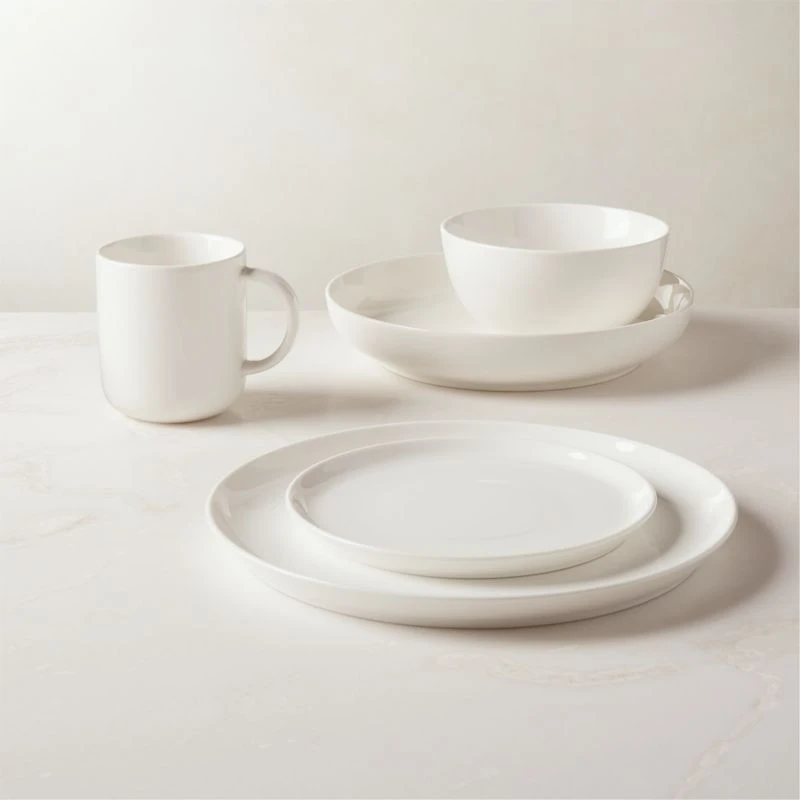 Contact White Salad Plate Set Of 8 6 Contact White Salad Plate Set Of 8 - Image 4