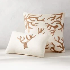 Corail Outdoor Throw Pillow 20''x12'' -Cb2 CorailODPillowGroupFHS23