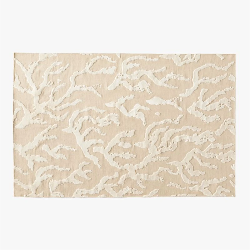 Corail Hand-Knotted Neutral Indoor/Outdoor Performance Area Rug 6'x9' 3 Corail Hand-Knotted Neutral Indoor/Outdoor Performance Area Rug 6'x9'