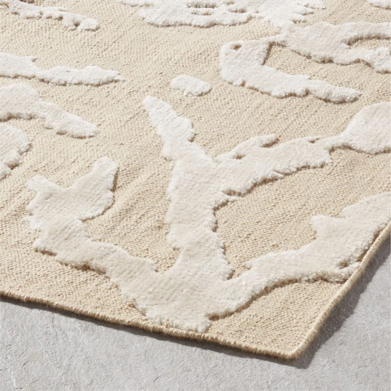 Corail Hand-Knotted Neutral Indoor/Outdoor Performance Area Rug 6'x9' 5 Corail Hand-Knotted Neutral Indoor/Outdoor Performance Area Rug 6'x9' - Image 3