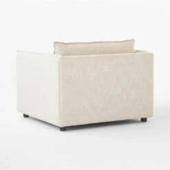 Corroy Natural Linen Chair And A Half -Cb2 CorroyNaturalLinenChair3QBSSF23