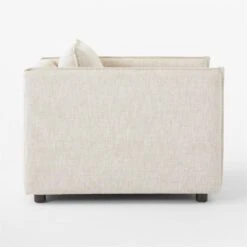 Corroy Natural Linen Chair And A Half -Cb2 CorroyNaturalLinenChairSDSSF23