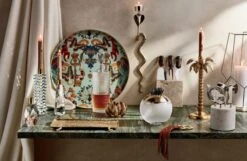 4-Piece Block Marble Bar Tool Set -Cb2 CosetteCrystalTaperCandleGG19 1