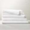 Organic Cotton Percale 400-Thread-Count White Full/Queen Bedding Set -Cb2 CottonPercaleBundleWhiteFQSHF21