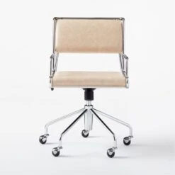 Court Pearl Vegan Leather Office Chair -Cb2 CourtOfficeChairSOSSS21