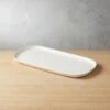 Crisp Rectangular Matte White Serving Platter -Cb2 CrispMatteWhiteRctSrvPlttrSHS18