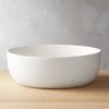 Crisp Matte White Serving Bowl -Cb2 CrispMatteWhiteSrvngBowlSHS18