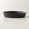 Crisp Matte Black Serving Bowl Large -Cb2 CrispMttBkPastaBowlSHS23