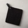 Crochet Black Pot Holder -Cb2 CrochetBlackPotHolderSHS21