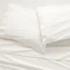 Organic Cotton Sateen 520 Thread Count Ivory Sheet Sets -Cb2 CttnStn520TCQSheetSIvrySHF21