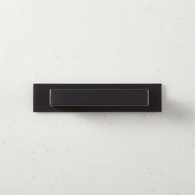 Damon Black Handle With Back Plate 3" 3 Damon Black Handle With Back Plate 3"