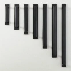 Damon Black Handle With Back Plate 3" 8 Damon Black Handle With Back Plate 3" -Cb2 DamonBlackHndlWBckPltGrpFHS21