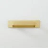 Damon Brushed Brass Handle With Back Plate 3" -Cb2 DamonBrhdBrsHdWBckPlt3inSHS21