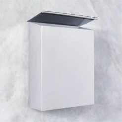 Damon Polished Stainless Vertical Mailbox 8 Damon Polished Stainless Vertical Mailbox -Cb2 DamonVrtPldSSMailboxAV2SHF22