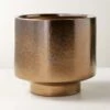 Dia Metallic Bronze Indoor Planter 2 Dia Metallic Bronze Indoor Planter -Cb2 DiaMetallicPlanterSHS22