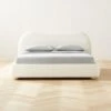 Diana White Boucle Queen Bed