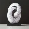 Don't Get It Twisted Marble Decorative Object 2 Don't Get It Twisted Marble Decorative Object -Cb2 DontGetItTwistedMblObjSHF21