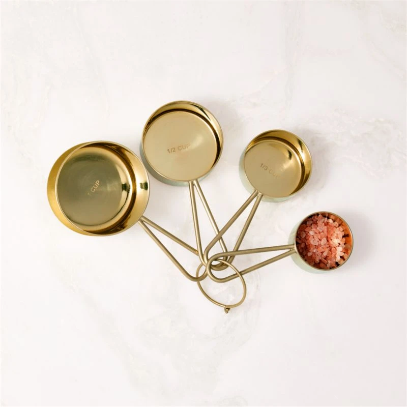Dose Champagne Gold Measuring Cups 4 Dose Champagne Gold Measuring Cups - Image 2