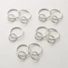 Polished Nickel Curtain Rings Set Of 9 -Cb2 DraperyRingsPlshdNickelS9AVSHF21