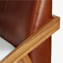 Drommen Acacia Wood Platform Queen Bed With Leather Headboard 13 Drommen Acacia Wood Platform Queen Bed With Leather Headboard -Cb2 DrommenBedTwinLthrAVS18