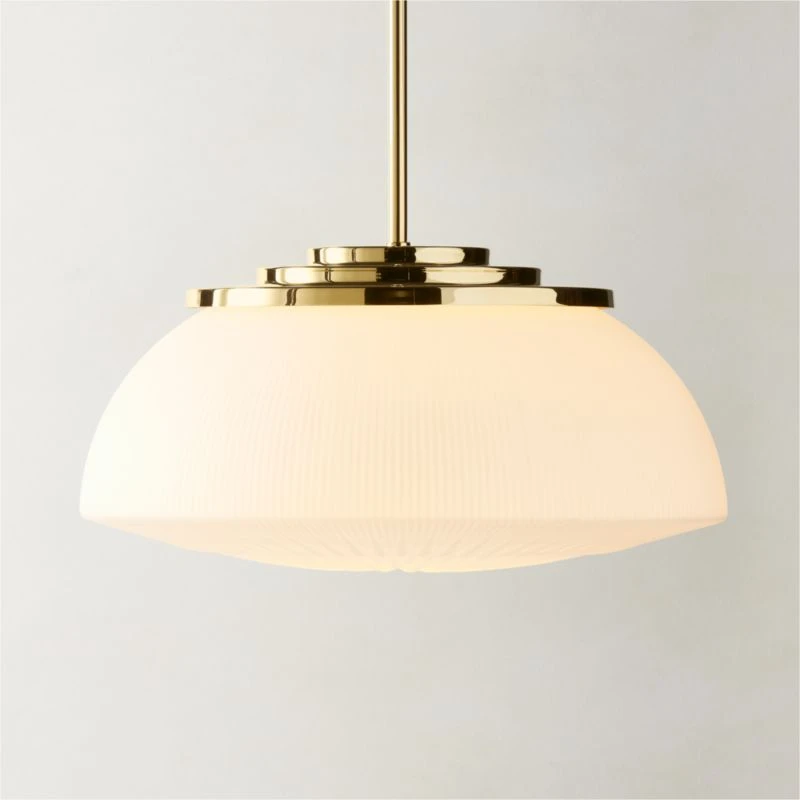 Dufrene Polished Brass Pendant Light 4 Dufrene Polished Brass Pendant Light - Image 2