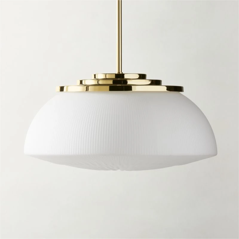 Dufrene Polished Brass Pendant Light 3 Dufrene Polished Brass Pendant Light