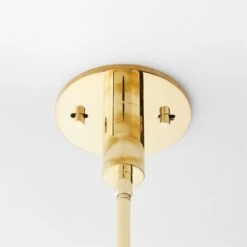 Dufrene Polished Brass Pendant Light 12 Dufrene Polished Brass Pendant Light -Cb2 DufrenePldBrsPendantSSS23