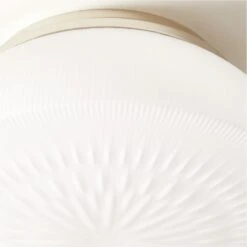 Dufrene Polished Nickel Flush Mount Light 8 Dufrene Polished Nickel Flush Mount Light -Cb2 DufrenePldNklFlushMountAVSHS23