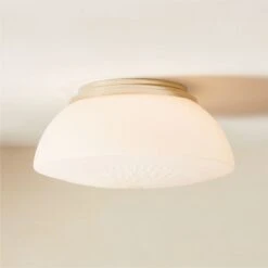 Dufrene Polished Nickel Flush Mount Light 7 Dufrene Polished Nickel Flush Mount Light -Cb2 DufrenePldNklFlushMountROS23