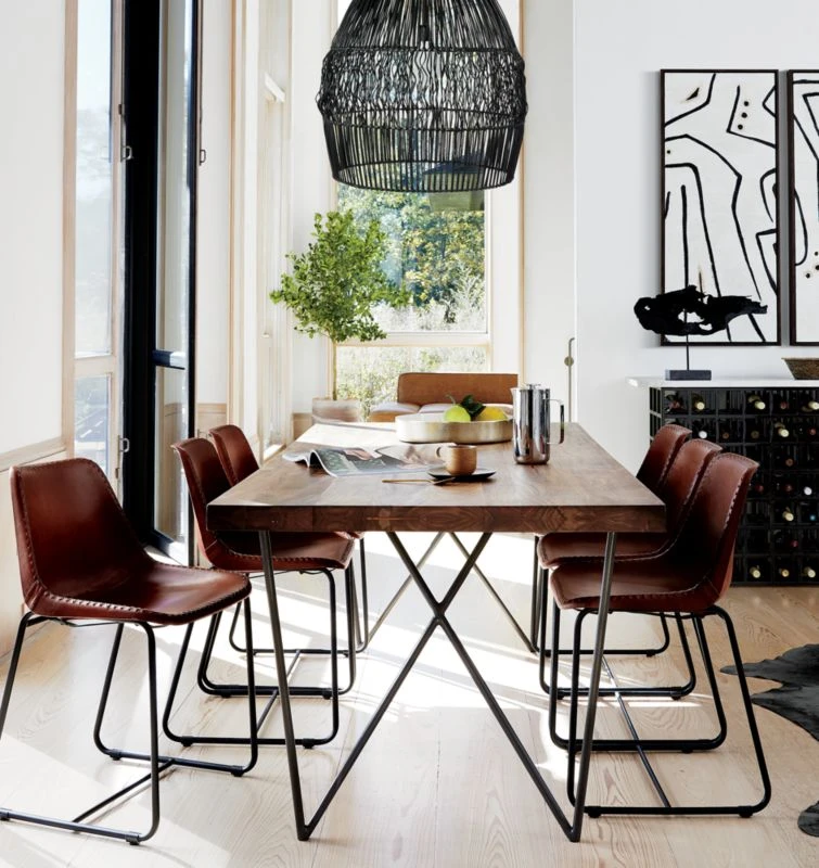 Dylan 36"x104" Medium Acacia Dining Table 4 Dylan 36"x104" Medium Acacia Dining Table - Image 2