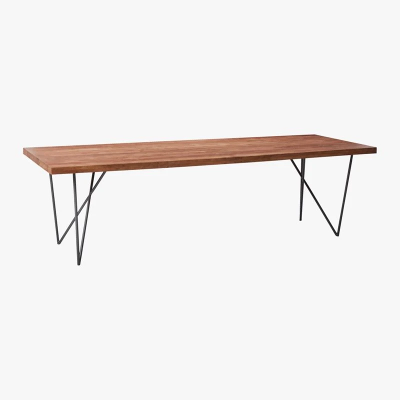 Dylan 36"x104" Medium Acacia Dining Table 6 Dylan 36"x104" Medium Acacia Dining Table - Image 4