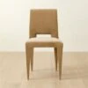 Editor Camel Upholstered Dining Chair Set Of 4 -Cb2 EditorFlUphtrdCmlDngChrSHS22