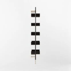 Effie Black Oak Wall Mount Bookshelf -Cb2 EffieEbonizedOakBookcaseSDSSF22