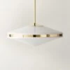 Elayna Polished Brass Pendant Light 1 Elayna Polished Brass Pendant Light -Cb2 ElaynaGlsNPlhdBrsPendantSHF23