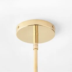 Elayna Polished Brass Pendant Light -Cb2 ElaynaGlsNPlhdBrsPendantSSF23