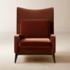 Embassy Bronze Brown Velvet Lounge Chair Model 314 -Cb2 EmbassyBrzVltLngChairSHF23