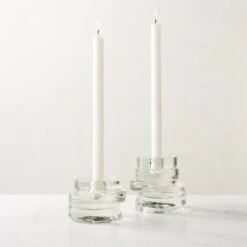 Emitt Cast Glass Taper Candle Holder Small 9 Emitt Cast Glass Taper Candle Holder Small -Cb2 EmittCtGlsTaperHolderGrpAVFHS23 1