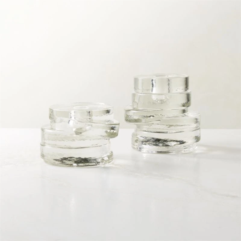 Emitt Cast Glass Taper Candle Holder Small 7 Emitt Cast Glass Taper Candle Holder Small - Image 5