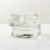 Emitt Cast Glass Taper Candle Holder Small 1 Emitt Cast Glass Taper Candle Holder Small -Cb2 EmittCtGlsTaperHolderSmSHS23