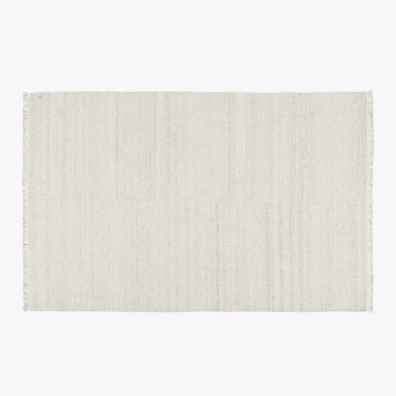 Emmette New Zealand Wool Grey Hand-Knotted Soumak Area Rug 6'x9' 3 Emmette New Zealand Wool Grey Hand-Knotted Soumak Area Rug 6'x9'