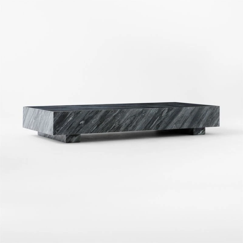 Enyo Rectangular Grey Marble Coffee Table 5 Enyo Rectangular Grey Marble Coffee Table - Image 3