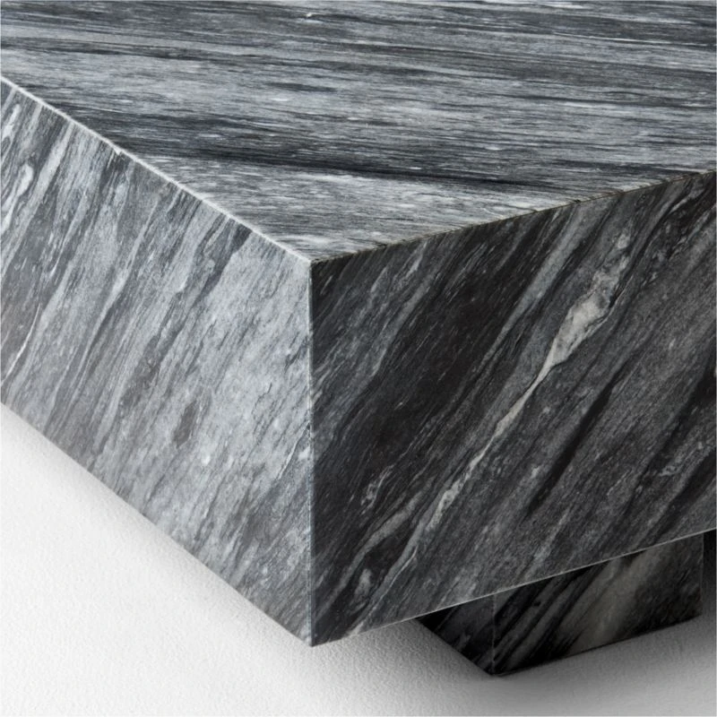 Enyo Rectangular Grey Marble Coffee Table 7 Enyo Rectangular Grey Marble Coffee Table - Image 5