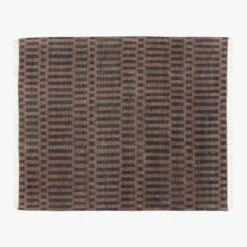 Esme Black/Brown Hand-Knotted Area Rug 8'x10'