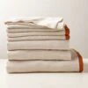 EUROPEAN FLAX™-Certified Linen Flax With Copper Border Full/Queen Bedding Set -Cb2 EuroLnFlxWCpprBrdrFQBdStSHS23