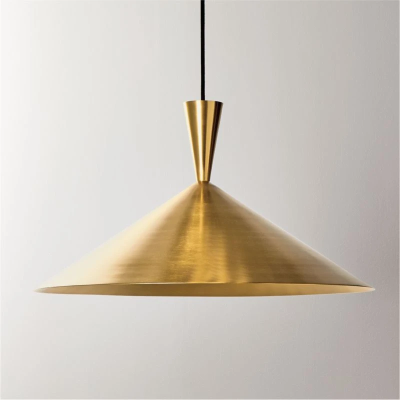 Exposior Brass Pendant Light Model 018 24.75" 3 Exposior Brass Pendant Light Model 018 24.75"