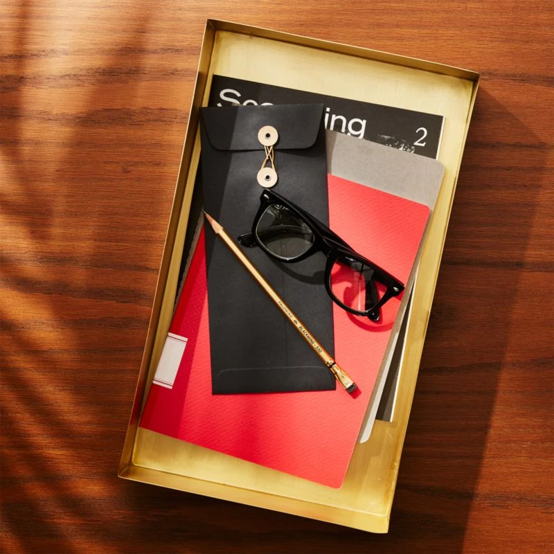 Solid Brass Studio Letter Tray 3 Solid Brass Studio Letter Tray