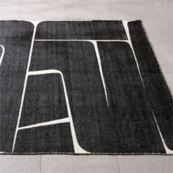 Faro Handwoven Performance White And Black Indoor/Outdoor Area Rug 5'x8' 13 Faro Handwoven Performance White And Black Indoor/Outdoor Area Rug 5'x8' -Cb2 FaroHdwnWtBkPfIDODRg8x10AV2SHS23