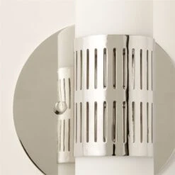 Figaro Polished Nickel Wall Sconce -Cb2 FigaroPlshdNickelSconceAV3SHS22